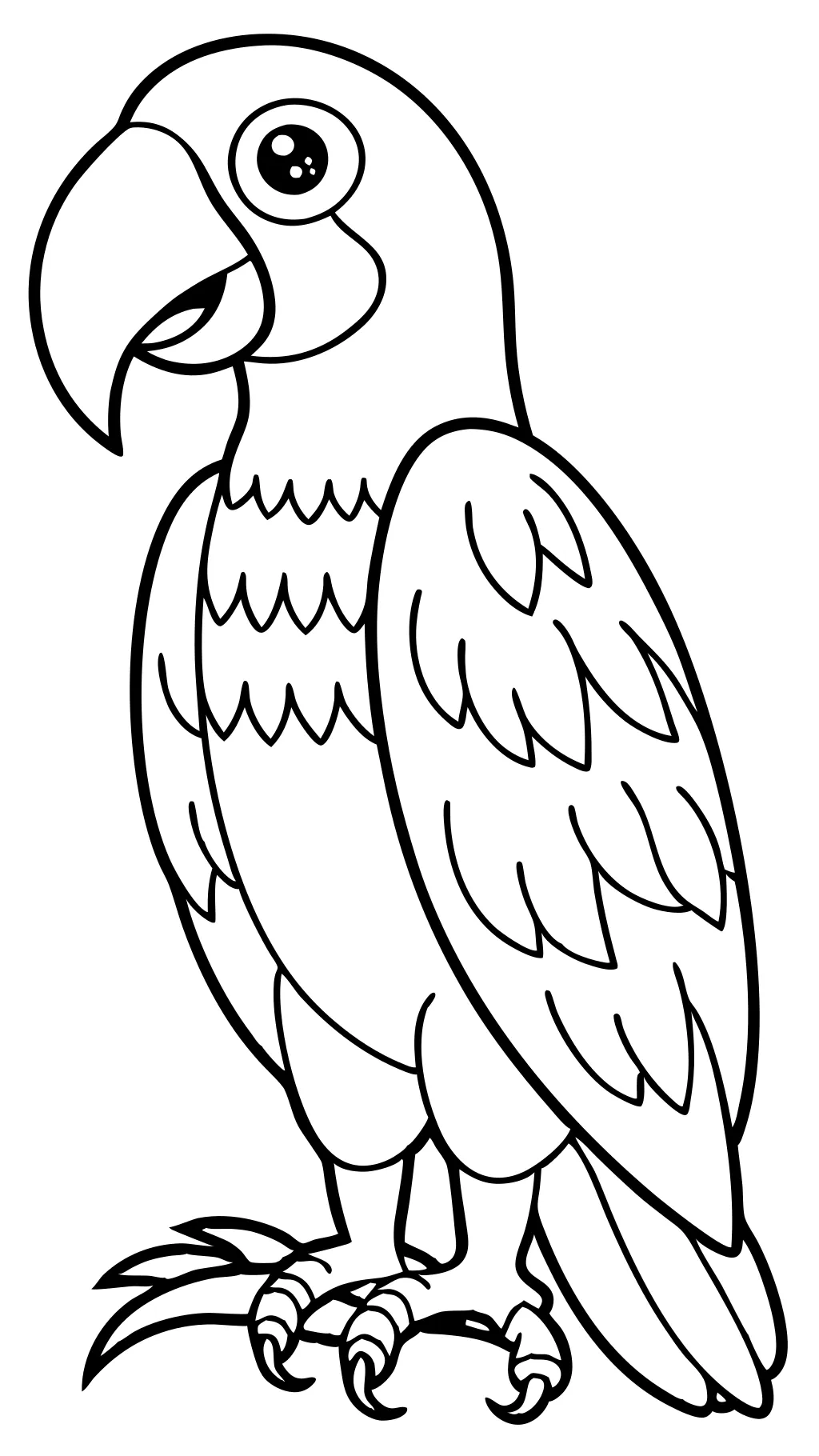 printable parrot coloring pages